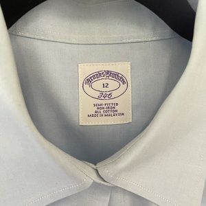Brooks Brothers baby blue button down shirt
